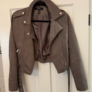 F21: Suede Moto Jacket